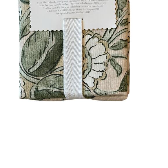 LOVEKIN Tavi Bloom Napkins 18x18 Green Spring Floral 100% Cotton NEW - Picture 12 of 15